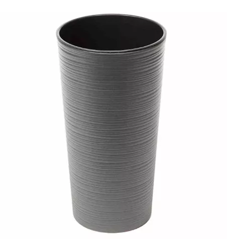 Siena Garden Pflanzkübel Locon, rund, Ø 30x57,0 cm Rillenoptik in graphit Kunststoff Siena Garden Pflanzkübel Locon, rund, Ø 30x57,0 cm Rillenoptik in graphit Kunststoff