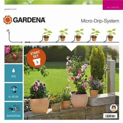Gardena Bewässerungsset Micro-Drip für 5 Pflanztöpfe Gr. S Gardena Bewässerungsset Micro-Drip für 5 Pflanztöpfe Gr. S