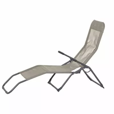 Bäderliege Brigo silber/taupe Stahlrohrgestell, Bezug taupe Bäderliege Brigo silber/taupe Stahlrohrgestell, Bezug taupe