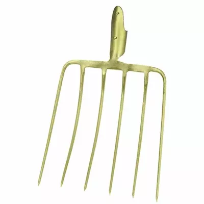 Ideal Maisgabel mit 6 Zinken ohne Stiel, 37 x 32 cm gold Ideal Maisgabel mit 6 Zinken ohne Stiel, 37 x 32 cm gold