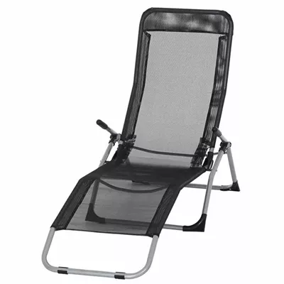 Bäderliege silber/schwarz Gestell silber / Bezug schwarz Bäderliege silber/schwarz Gestell silber / Bezug schwarz