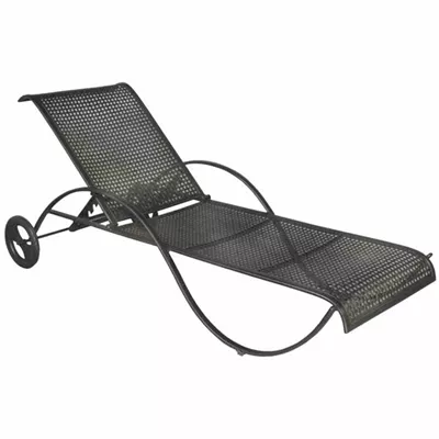 MBM Gartenliege Romeo 188 cm x 77 cm x 78 cm marone Eisen  MBM Gartenliege Romeo 188 cm x 77 cm x 78 cm marone Eisen