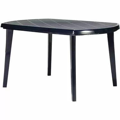 Elise Tisch 137x90cm blau oval, Vollkunststoff Elise Tisch 137x90cm blau oval, Vollkunststoff