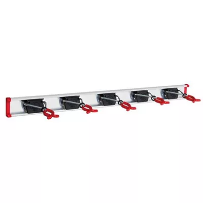 Bruns Gerätehalterschiene 0,75m mit 5 Gerätehaltern Bruns Gerätehalterschiene 0,75m mit 5 Gerätehaltern
