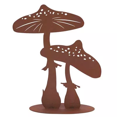 H.G-Deko Fliegenpilz 2 groß, auf Bodenplatte 47cm  H.G-Deko Fliegenpilz 2 groß, auf Bodenplatte 47cm