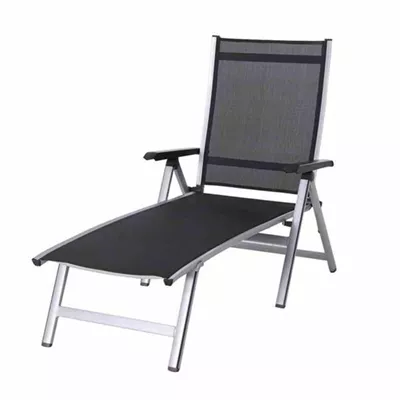 MWH Sonnenliege Elements Textilgewebe 145 cm x 70 cm x 104,5 cm silber-anthrazit MWH Sonnenliege Elements Textilgewebe 145 cm x 70 cm x 104,5 cm silber-anthrazit