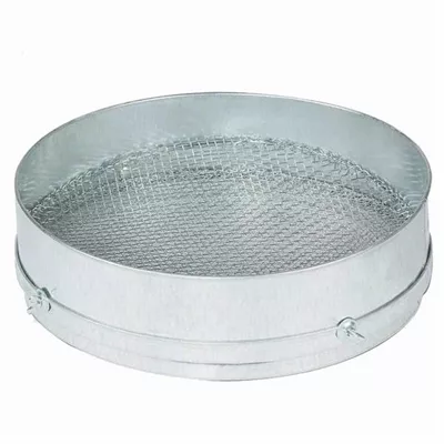 Romulus Metallsieb Ø 42,5cm 2 Einsätze 4+8mm  Romulus Metallsieb Ø 42,5cm 2 Einsätze 4+8mm