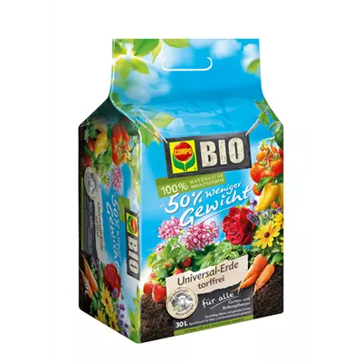 Compo BIO Universal-Erde torffrei 50 % Gewicht m. Schafwolle