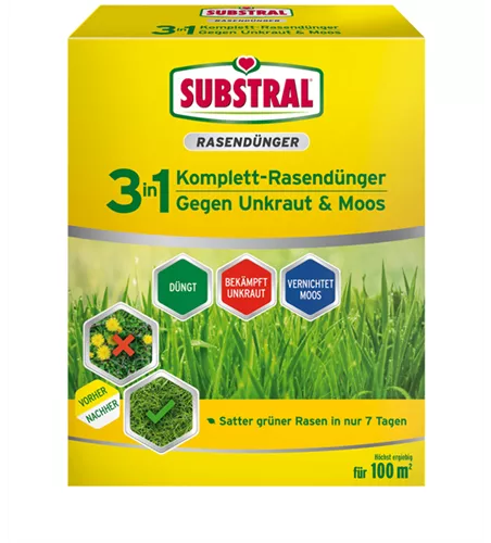 Substral 3in1 Komplettrasendünger Substral 3in1 Komplettrasendünger