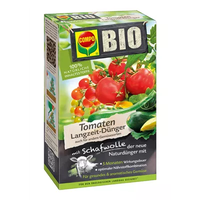 Compo BIO Tomaten Langzeit-Dünger mit Schafwolle  Compo BIO Tomaten Langzeit-Dünger mit Schafwolle