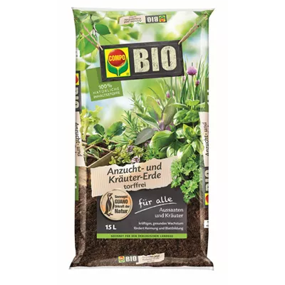 Compo BIO Anzucht- und Kräutererde torffrei  Compo BIO Anzucht- und Kräutererde torffrei